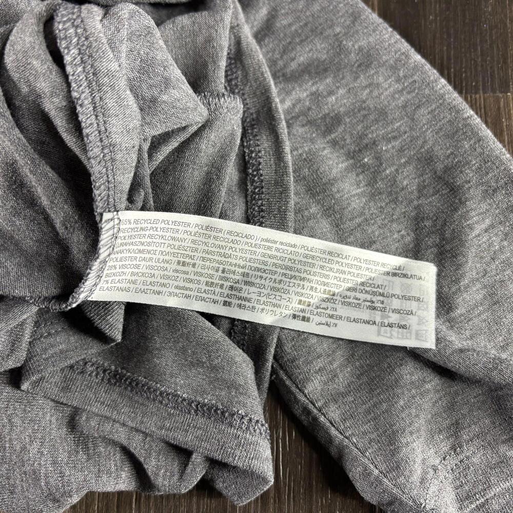 MNG Solid Gray Basic Top Women's Size Large High … - image 5